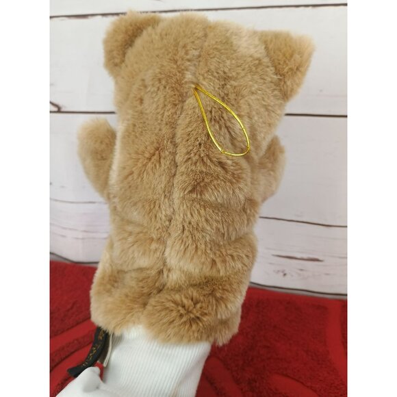 Vintage 24K Gold Polar Puff Plush Teddy Bear Hand Puppet - Picture 8 of 10